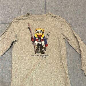 Polo by Ralph Lauren Gray Long Sleeve Kids Tee